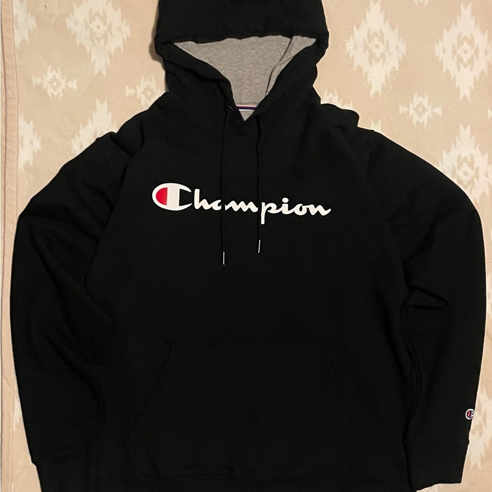Champion Black and Gray Hoodie